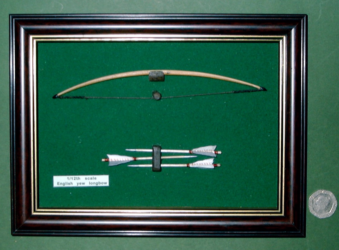 miniature bow and arrows